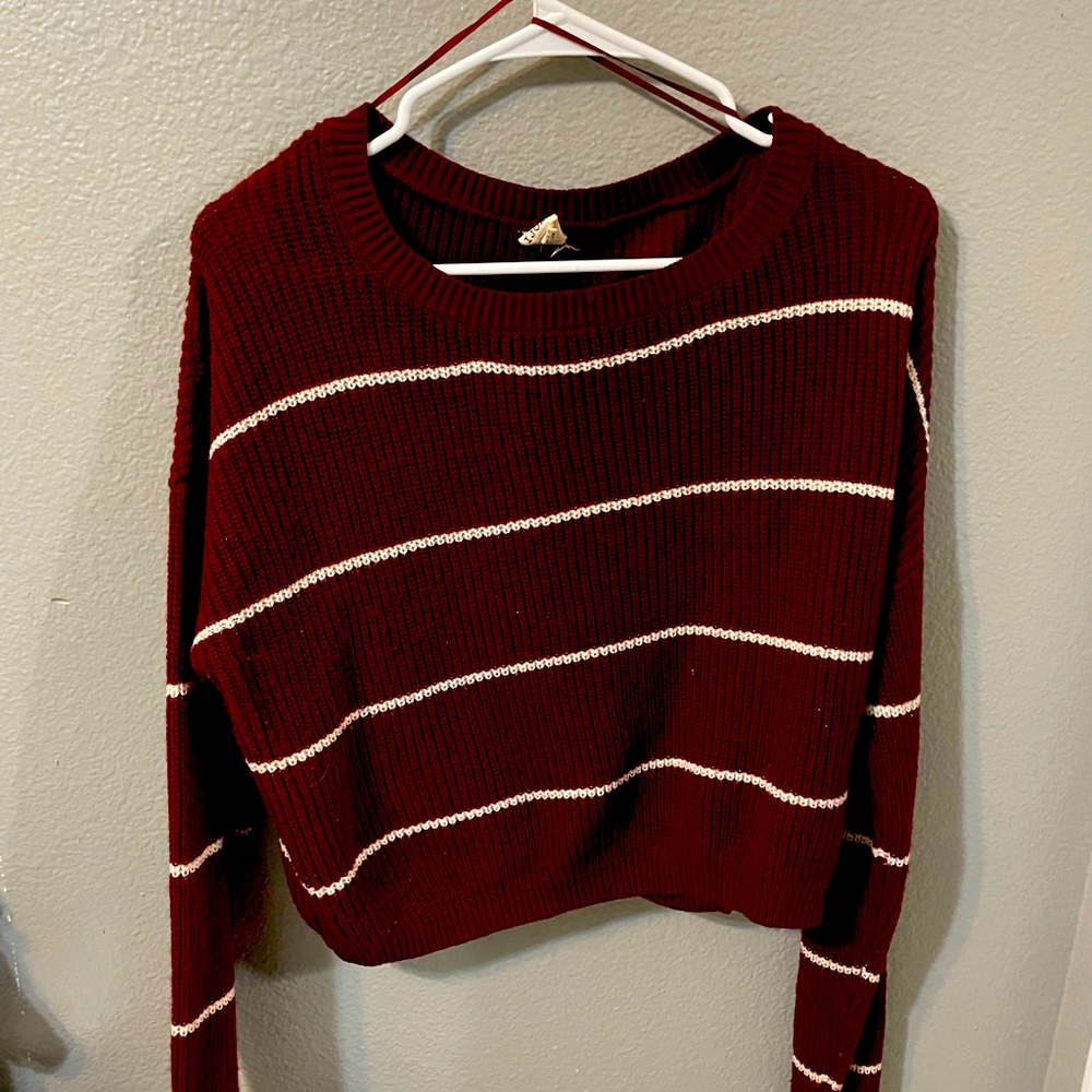 A Maroon Yarn Sweater